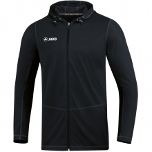 JAKO Laufjacke (Full-Zip Kapuzenjacke) Run 2.0 schwarz Herren